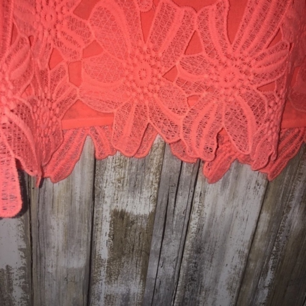 Double Zero Neon Pink Crop Top - Picture 5 of 5